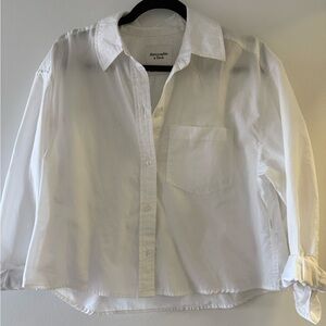 Abercrombie boxy button down blouse